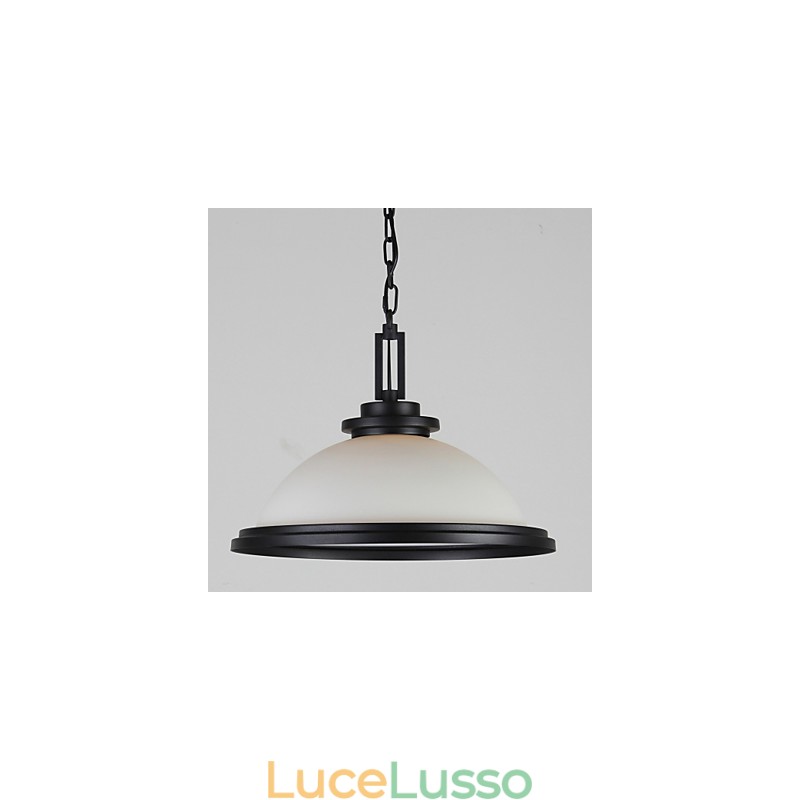 Lampade a sospensione Rustic Lodge Metallo Verniciato Nero