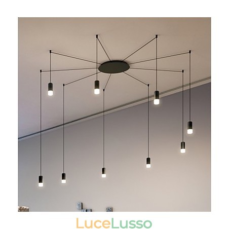 Lampada a sospensione con design creativo e geometrico della linea contratta dell'Europa settentrionale Lampada a sospensione con design creativo e geometrico della linea contratta dell'Europa settentrionale