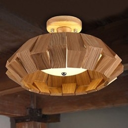 Moderno Contemporaneo Country Mini Stile Altri Legno Bambù Lampada a sospensione