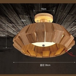 Moderno Contemporaneo Country Mini Stile Altri Legno Bambù Lampada a sospensione