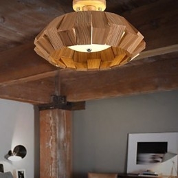 Moderno Contemporaneo Country Mini Stile Altri Legno Bambù Lampada a sospensione