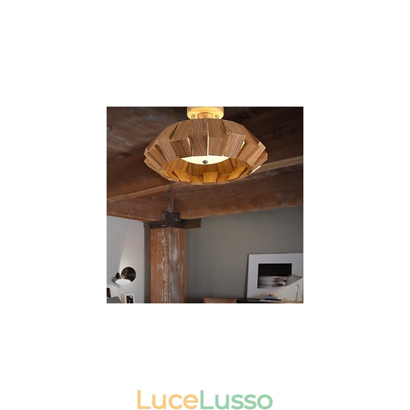 Moderno Contemporaneo Country Mini Stile Altri Legno Bambù Lampada a sospensione