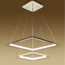 Design moderno 4Pendant Light Due anelli