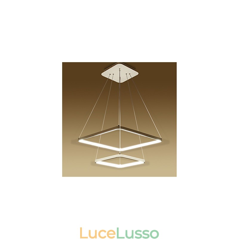 Design moderno 4Pendant Light Due anelli