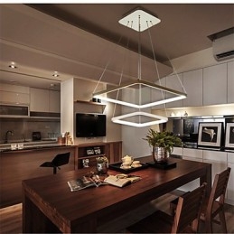 Design moderno 4Pendant Light Due anelli