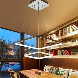 Design moderno 4Pendant Light Due anelli