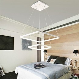 Design moderno 4Pendant Light Due anelli