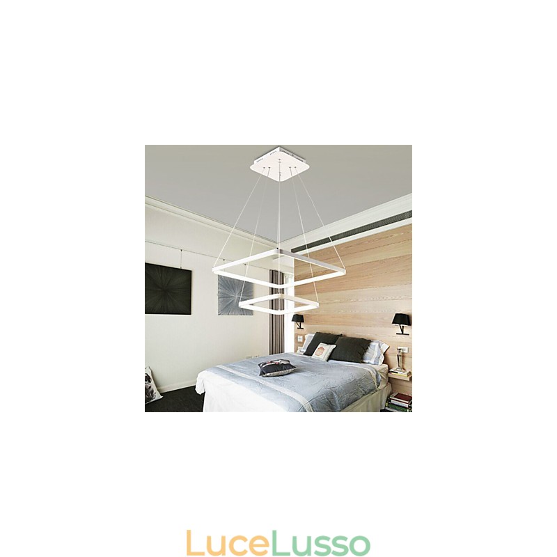Design moderno 4Pendant Light Due anelli