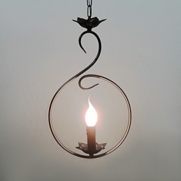 Lampada a sospensione in bronzo stile Country Mini