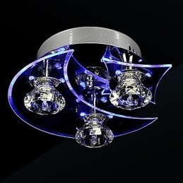 Lampadario moderno in cristallo Living 3 luci