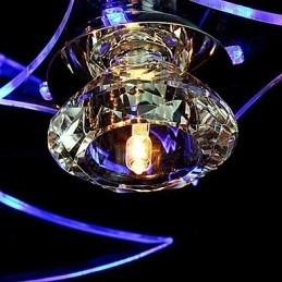 Lampadario moderno in cristallo Living 3 luci