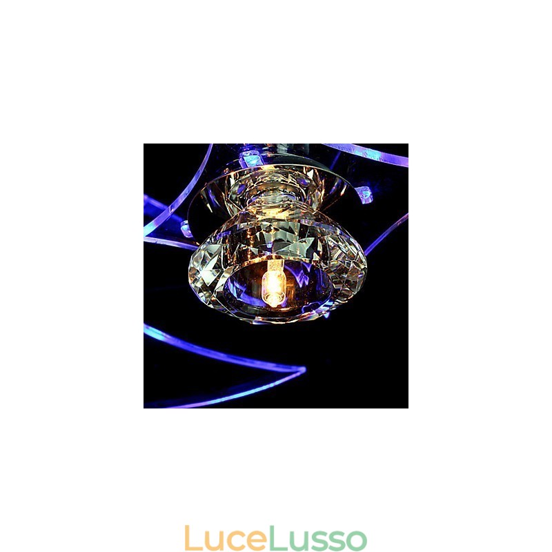 Lampadario moderno in cristallo Living 3 luci