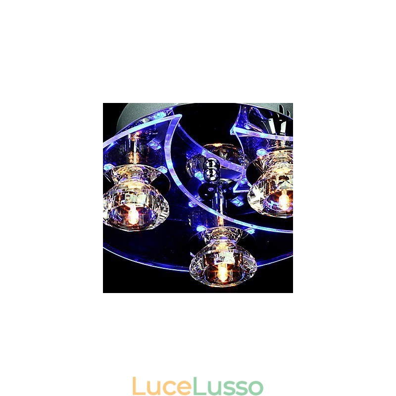 Lampadario moderno in cristallo Living 3 luci