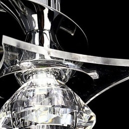Lampadario moderno in cristallo Living 3 luci