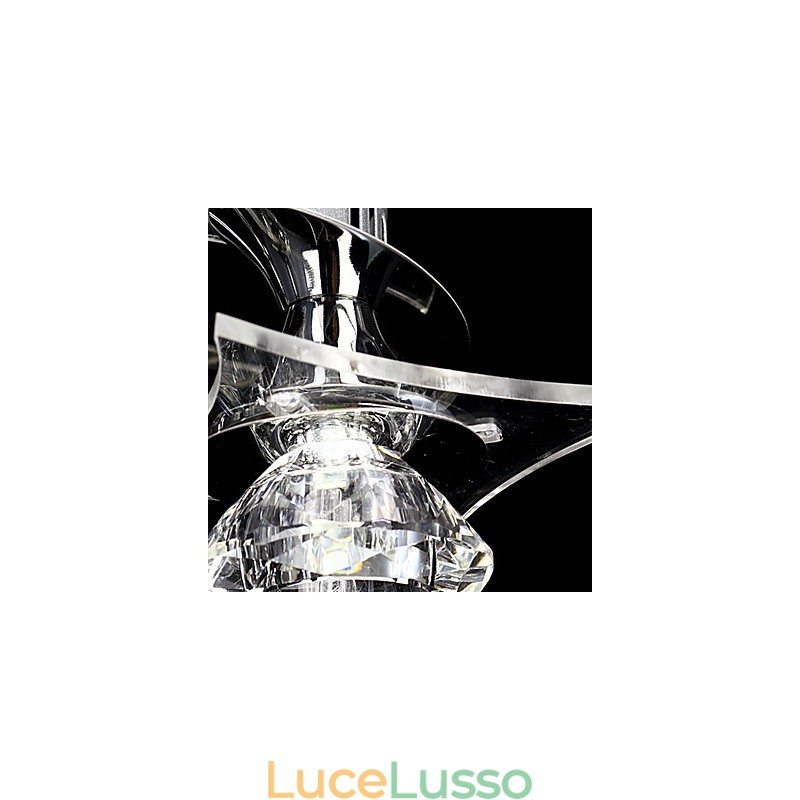 Lampadario moderno in cristallo Living 3 luci
