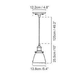 Lampade a sospensione tradizionali classiche vintage retrò in metallo