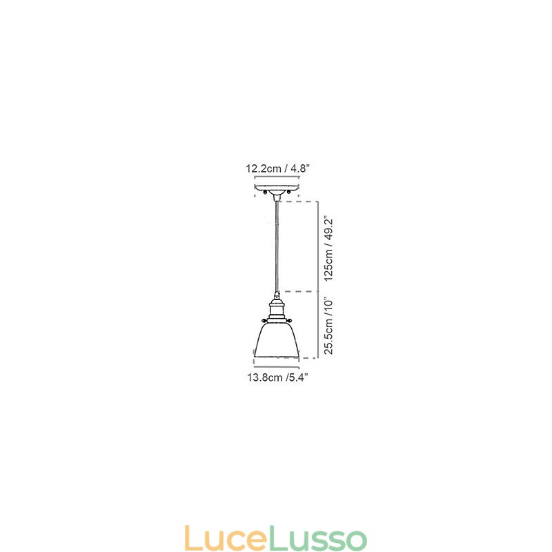 Lampade a sospensione tradizionali classiche vintage retrò in metallo