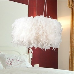 Lampadario moderno con piume di moda Dia di vendita calda