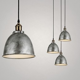1 Luci Lampade a sospensione Stile antico vintage Stile industriale Ferro Metalli Luce a goccia