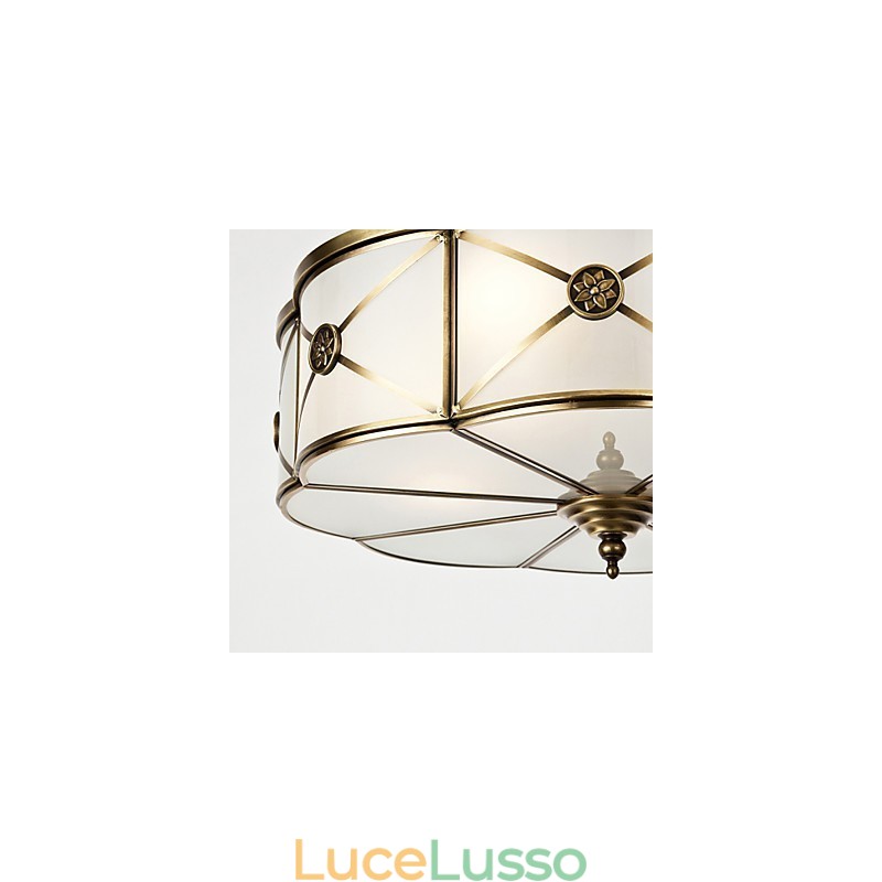 Lampada da soffitto moderna e contemporanea in rame con design decorativo