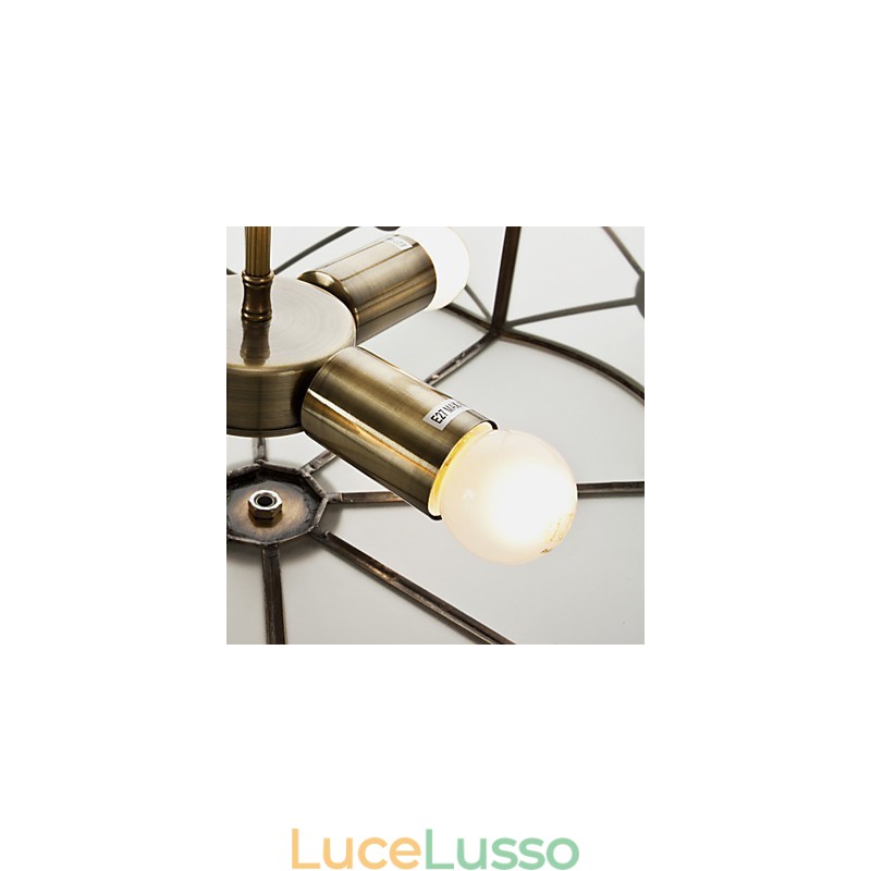 Lampada da soffitto moderna e contemporanea in rame con design decorativo