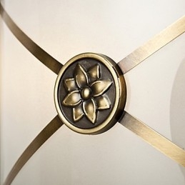 Lampada da soffitto moderna e contemporanea in rame con design decorativo
