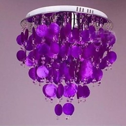 Lampada da soffitto in cristallo caldo Shell