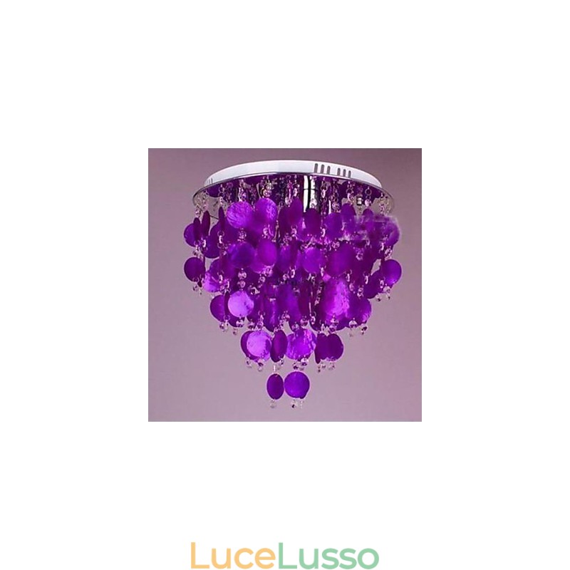Lampada da soffitto in cristallo caldo Shell
