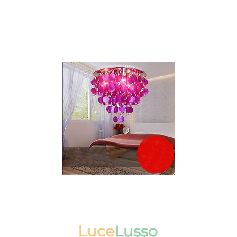 Lampada da soffitto in cristallo caldo Shell
