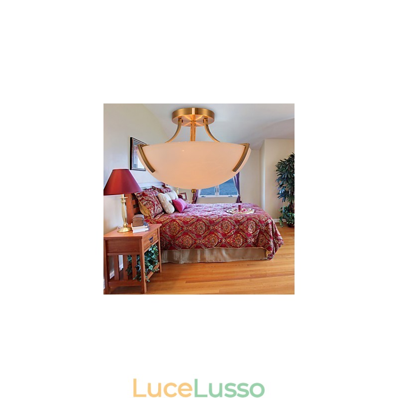 Lampada a sospensione in metallo dipinto in stile rustico Lodge Vintage Mini