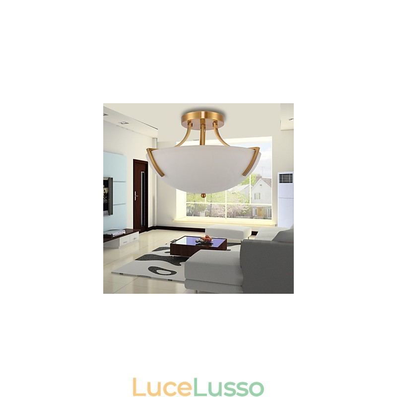 Lampada a sospensione in metallo dipinto in stile rustico Lodge Vintage Mini