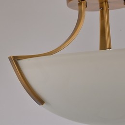 Lampada a sospensione in metallo dipinto in stile rustico Lodge Vintage Mini