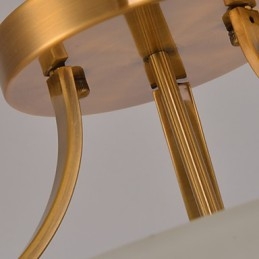 Lampada a sospensione in metallo dipinto in stile rustico Lodge Vintage Mini