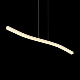 Lampada a sospensione cromata moderna e contemporanea