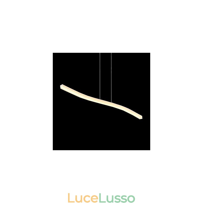 Lampada a sospensione cromata moderna e contemporanea