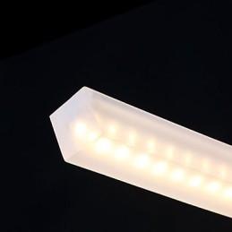 Lampada a sospensione cromata moderna e contemporanea