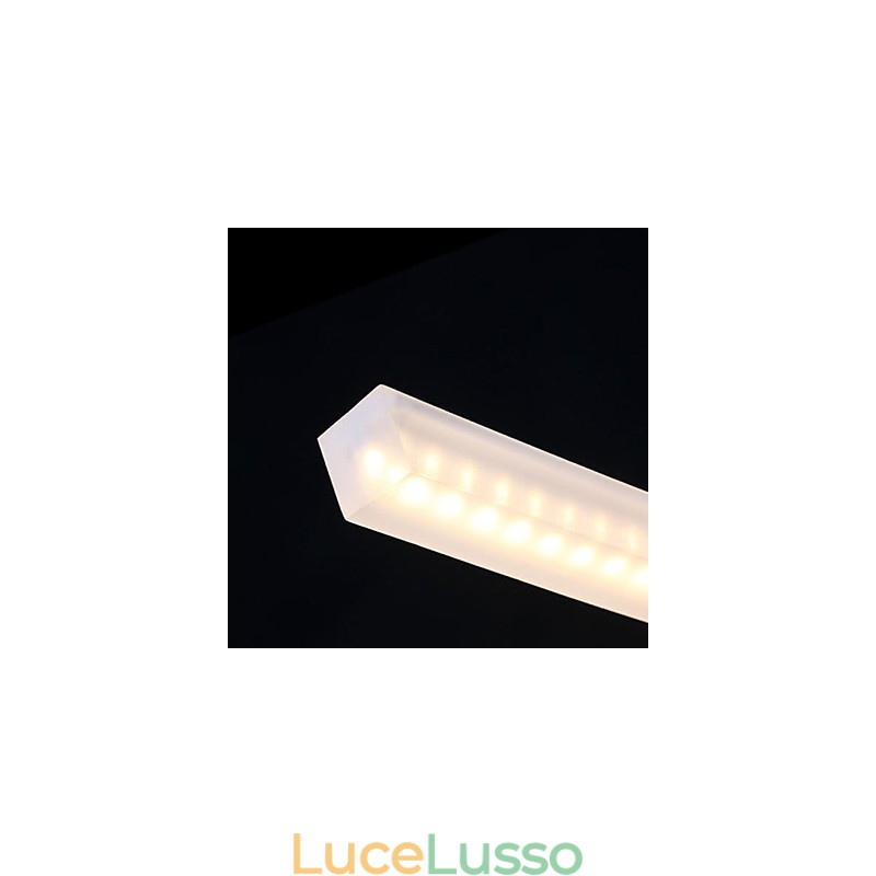 Lampada a sospensione cromata moderna e contemporanea