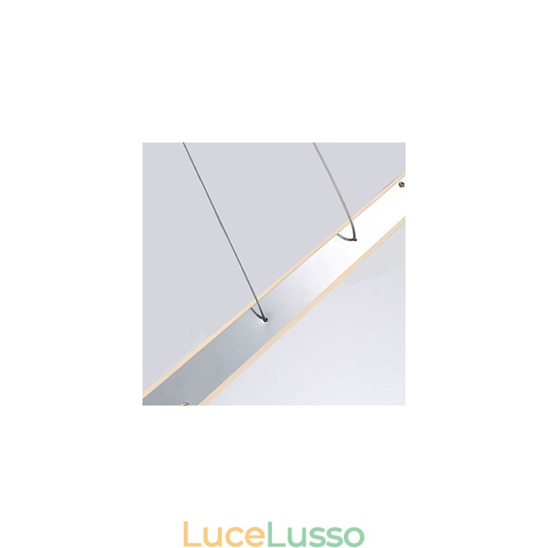 Lampada a sospensione cromata moderna e contemporanea