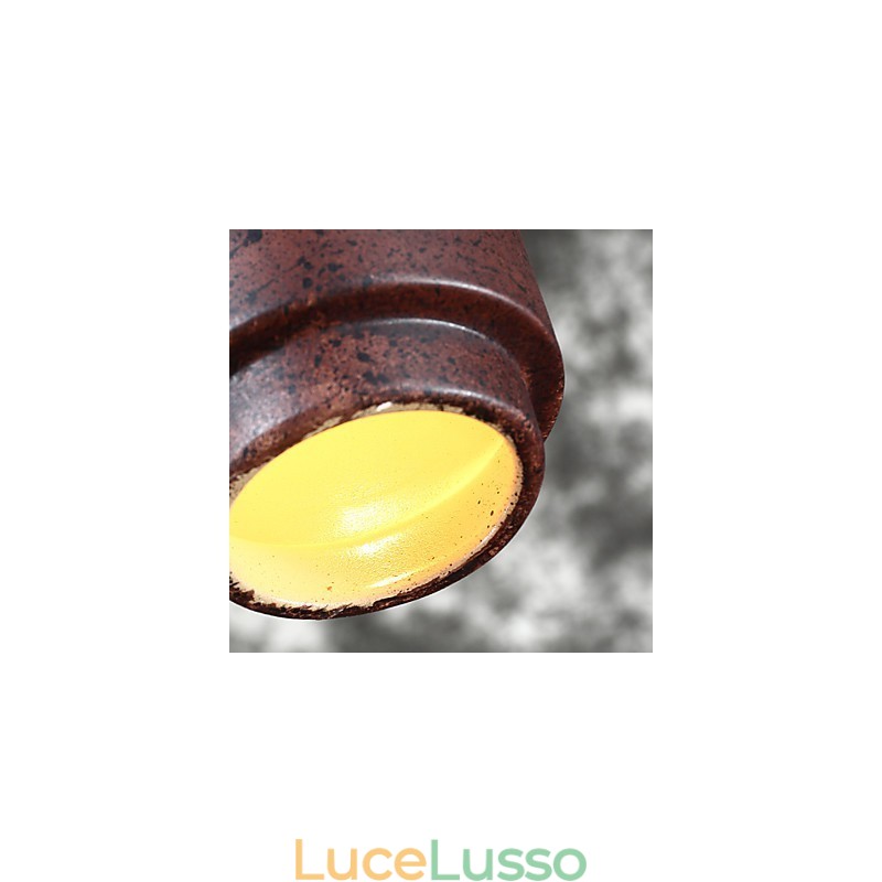 Lampada a sospensione in ceramica vintage Edison, illuminazione industriale, illuminazione a sospensione per la casa