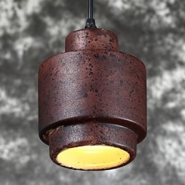 Lampada a sospensione in ceramica vintage Edison, illuminazione industriale, illuminazione a sospensione per la casa