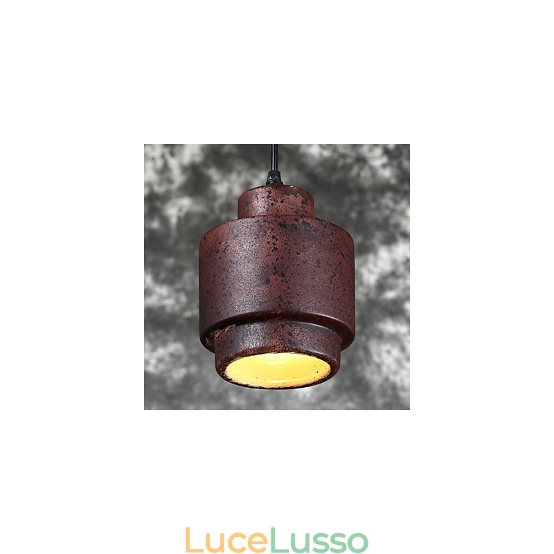 Lampada a sospensione in ceramica vintage Edison, illuminazione industriale, illuminazione a sospensione per la casa