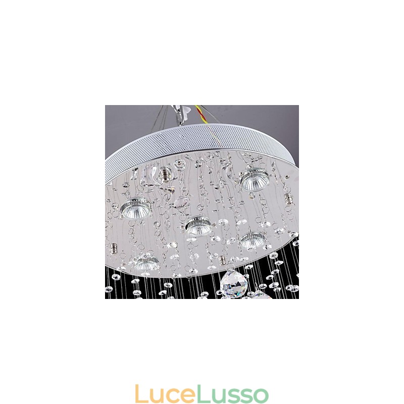 Moderno Contemporaneo Tradizionale Classico Rustico Lodge Vintage Country Island Cristallo Metallo Elettroplaccato Lampada a Sospensione
