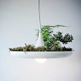Lampada da terra in alluminio nordico creativo con contratto e lanterne per giardino senza terra