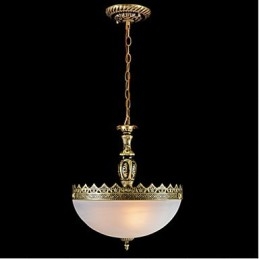 Lampada a sospensione in metallo bronzo retrò vintage classico tradizionale