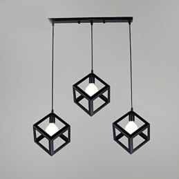 Lampada a sospensione in metallo con pittura in stile mini retrò