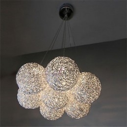 Lampada a sospensione moderna e contemporanea in metallo elettroplaccato in stile mini