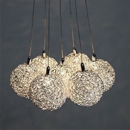 Lampada a sospensione moderna e contemporanea in metallo elettroplaccato in stile mini