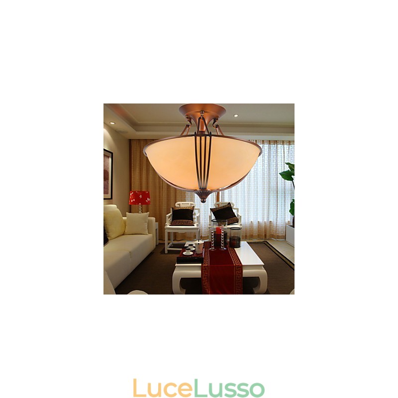 Lampada a sospensione in metallo dipinto in stile rustico Lodge Vintage Mini