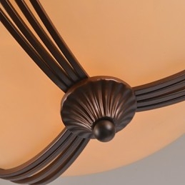 Lampada a sospensione in metallo dipinto in stile rustico Lodge Vintage Mini