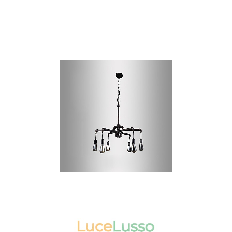 Lampada da soffitto in metallo retrò da caffè